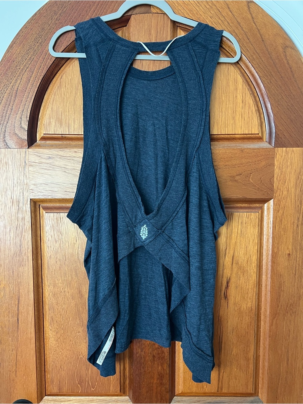 FP Movement My Time Tunic Tank Top Size Large NWT RT $48 Navy Blue